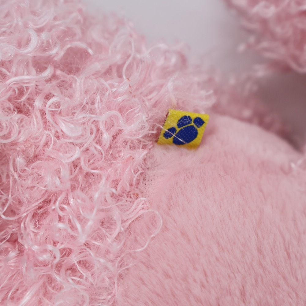 Build-A-Bear Workshop Pink Poodle Plush Stuffed Animal Curly Fur 20" Dog Toy - Picture 7 of 10